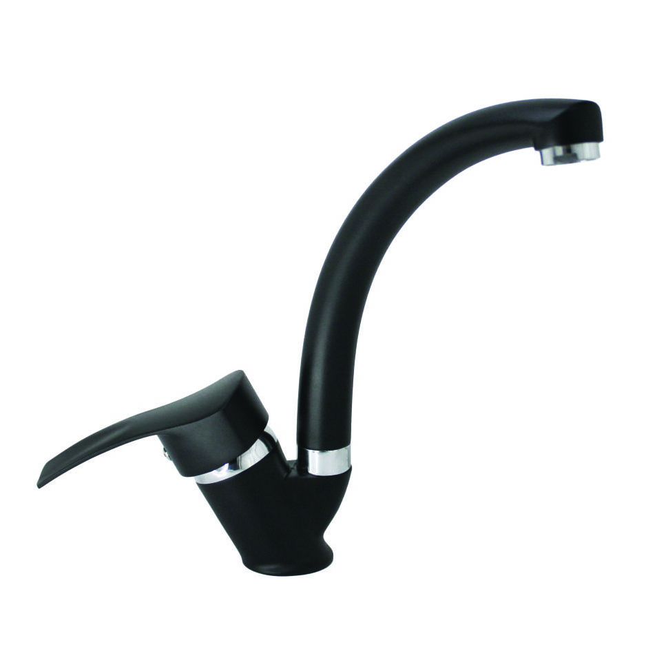 05-SENTO MİX KUĞU LAVABO BATARYA (SİYAH)